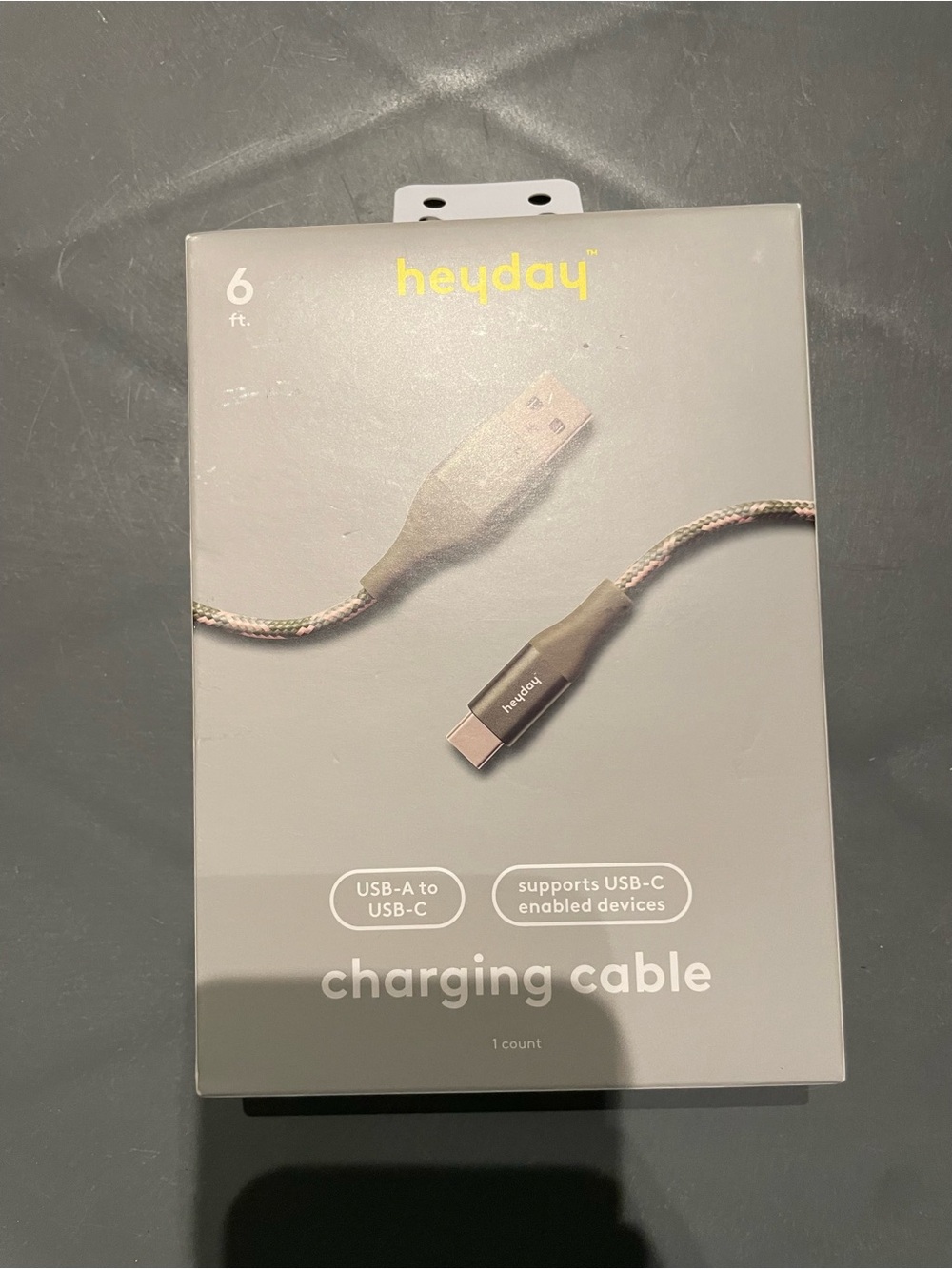 Heyday USB-A to USB -C Charging  Cable New In Box